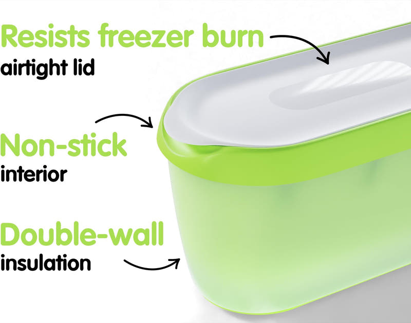 SUMO ice cream container in use